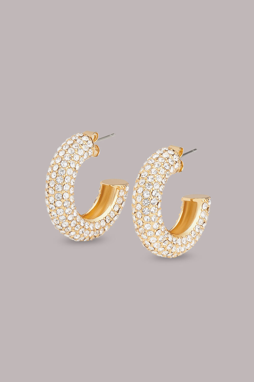 Chunky Diamante Hoop Earring